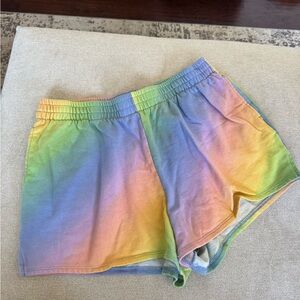 Colsie Rainbow Ombre Athletic Lounge Shorts - Multicolor